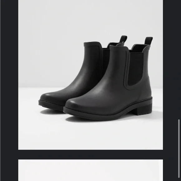 Crew Shoes J Crew Mercantile Chelsea Rain Boots Matte Black